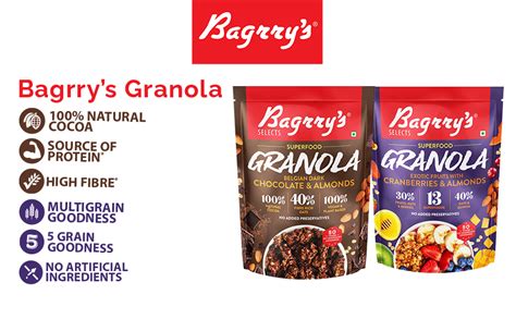 Bagrry’s Superfood Granola Exotic Fruits with Cranberries & Almonds ...