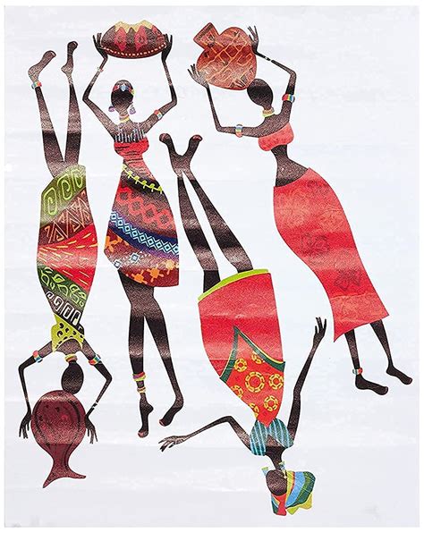Decals Design ' African Women' Wall Sticker (PVC Vinyl, 50 cm x 70 cm ...