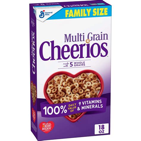 Buy Multi Grain Cheerios, Breakfast Cereal, Gluten Free, Whole Grain ...