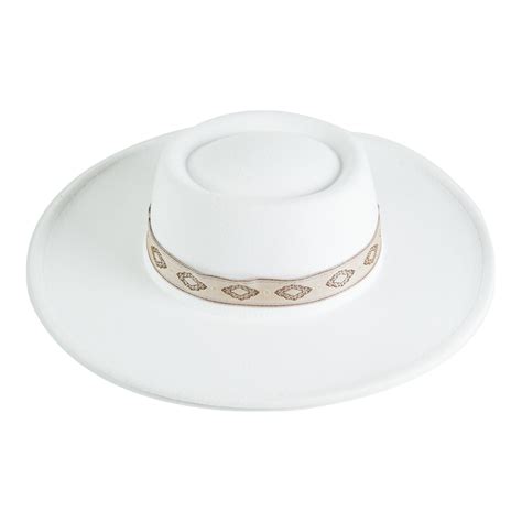Buy Chokore Retro Concave Fedora Hat (White) Online in India | Chokore
