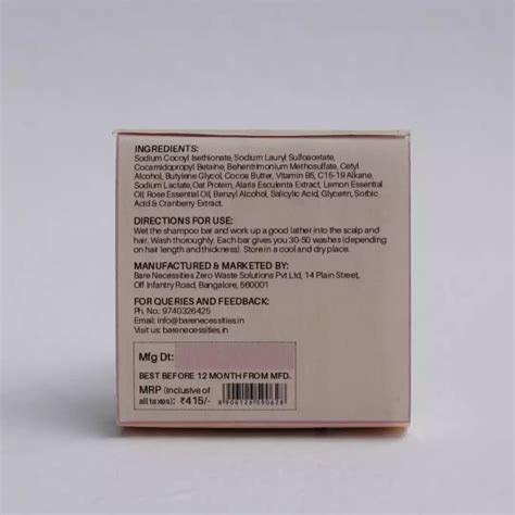 Crans N’ Roses Shampoo Bar [Plant-based, Hydrating for dry + flaky sca ...