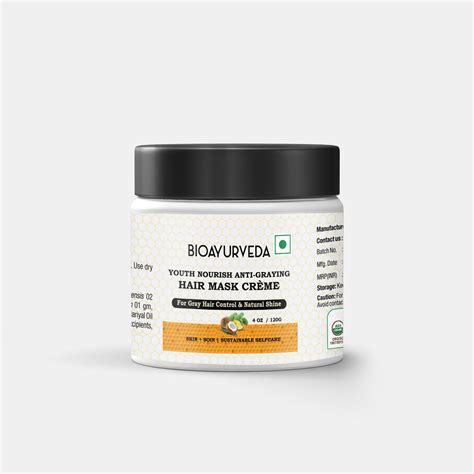 Youth Nourish Anti-Graying Hair Mask Crème - bioayurveda