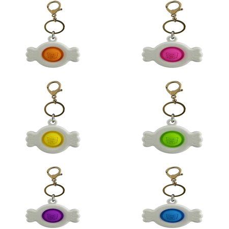 Keychain, Simple Dimple Decompression Portable Keychain Candy Decompression Keychain for Kids ...