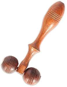 Silistar Ball Massager Wooden Face Massager, Handheld Body Calf ...