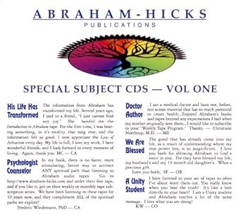 Buy Abraham-Hicks Special Subjects Vol. 1 Book Online at Low Prices in ...