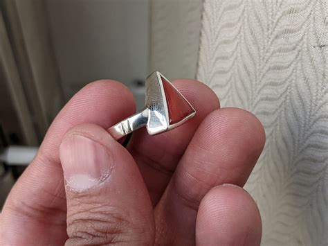 Buy Natural Red Coral Silver Ring Certified Moonga Mangal Dosh Mars ...