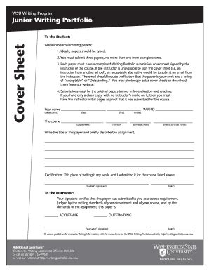 WSU Junior Writing Portfolio Submission Form - Fill Out, Sign & Share ...