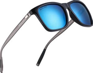 Buy ROYAL SON Retro Square, Wayfarer Sunglasses Blue, Grey For Men ...