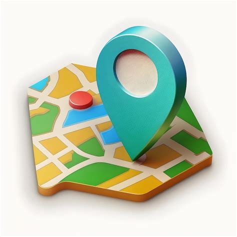 3D Map Pin with Line Icon 的图像结果