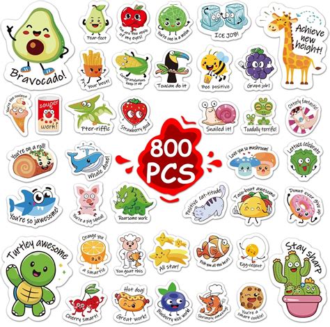Wakawaga Motivational Classroom Stickers for Kids - 800pcs India | Ubuy
