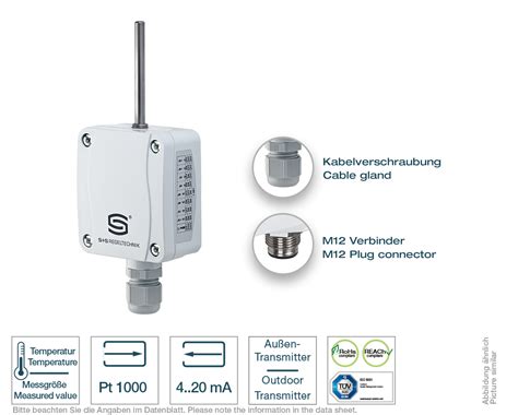 Outdoor temperature transmitter 4-20 mA