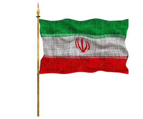 Fondo de la bandera nacional de irán con la bandera de irán | Foto Premium