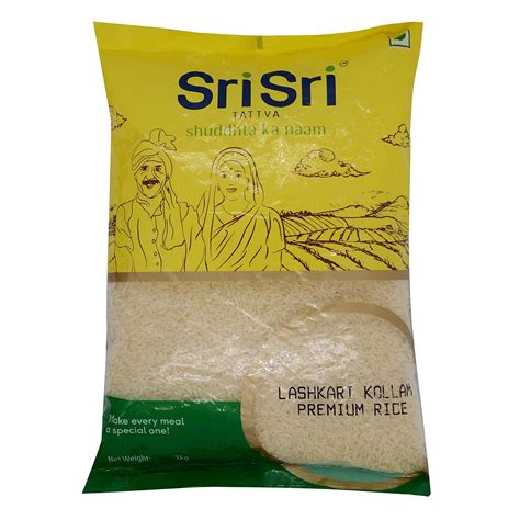 Sri Sri TATTVA shuddhta ka naam Lashkari Kollam Rice-Premium,1Kg ...