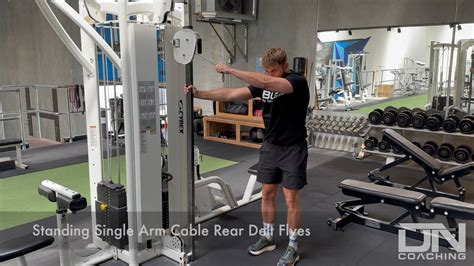 Standing Single Arm Cable Rear Delt Flyes on Vimeo