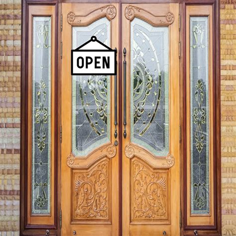 Sticker Bazzar Vinyl Matte Finish Open Sign N Symbol Wall Sticker (Pack ...