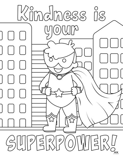 Kindness Coloring Pages - 45 FREE Pages | Printabulls
