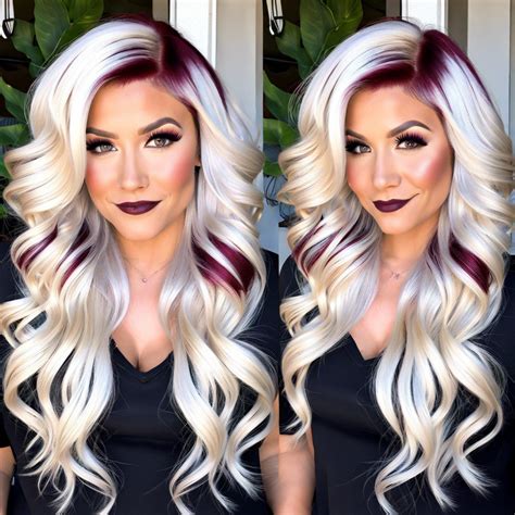 15 Platinum Blonde and Burgundy Hair Ideas to Inspire Your Next Look ...