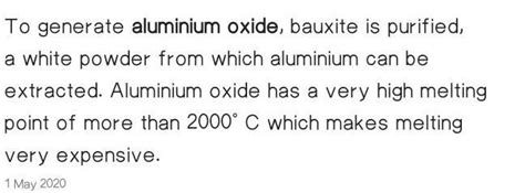 Aluminium is extracted from bauxite to make_______ - Brainly.in