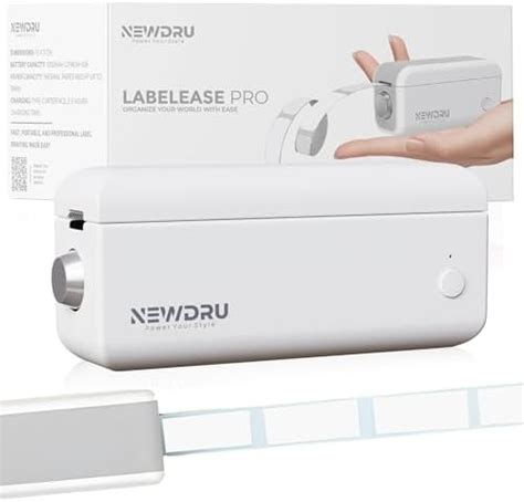 NEWDRU LabelEase Pro Bluetooth Mini Label Printer | Portable Label ...