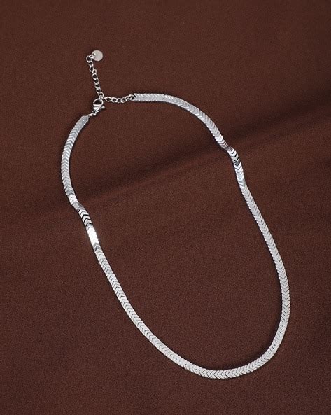 Buy Silver Chains for Men by Shein Online | sheinindia.in