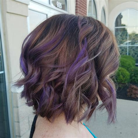the front page of the internet | Purple highlights brown hair, Purple ...