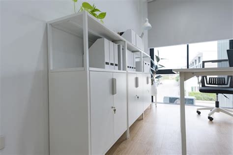 An interior of a modern home office a small business that is just ...