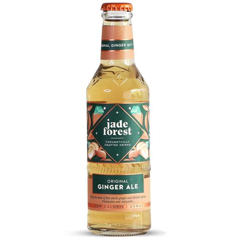 Jade Forest Ginger Ale, 250 ML, Pack of 6 Low Calorie Original Ginger ...