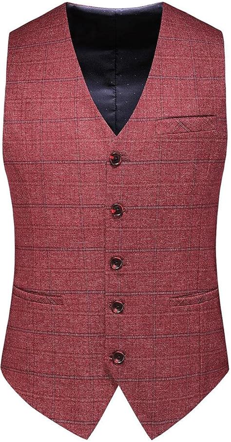 Buy Mens 3 Piece Suits Slim Fit Tweed Suit Plaid Slim Fit Suits for Men ...