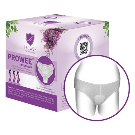 Prowee Pregawear Pre & Post Partum Minor Discharge Panty Large, 5 Count ...
