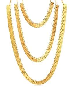 VAMA Fashions Laxmi kasulaperu Combo Lakshmi Necklace Set Dulhan Bridal ...