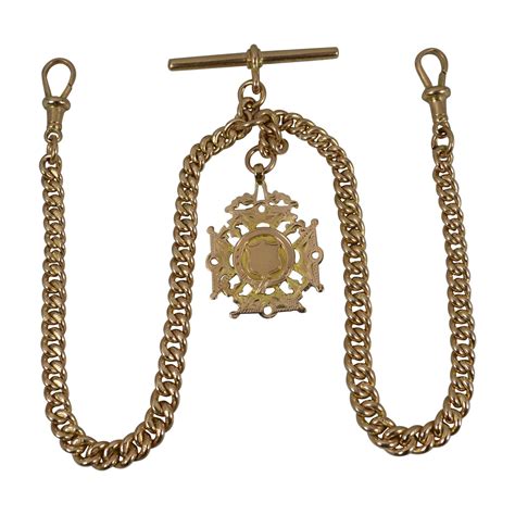 Antique Gold Fancy Double Prince Albert Chain at 1stDibs | albert chain ...