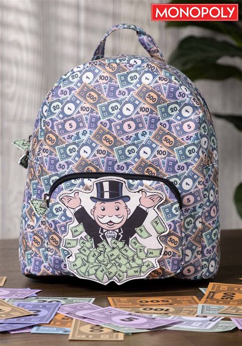 Monopoly Money Money Mini Backpack | Monopoly Backpacks
