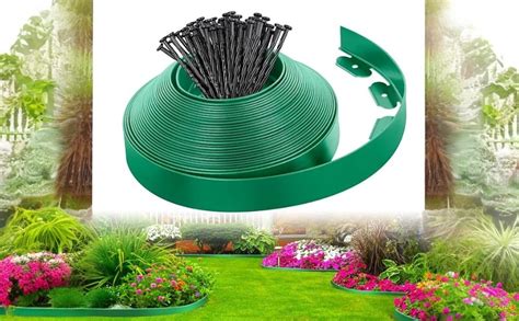 Garden Art No Diging Plastic Lawn Landscape Edge 10 Mtr Long 2mm ...