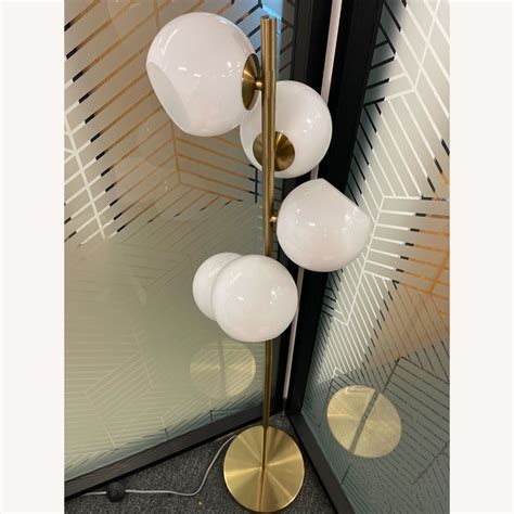 West Elm Staggered Glass 5-Light Floor Lamp (60") - AptDeco