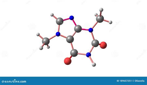 Theobromine Molecular Structure. Xantheose Skeletal Chemical Formula ...