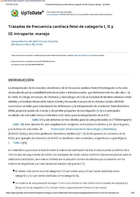 Intrapartum category I, II, and III fetal heart rate tracings ...