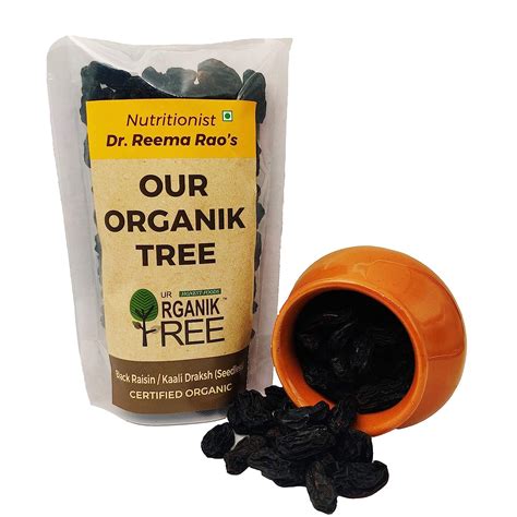 Our Organik Tree-Certified Organic Black Raisins | Kaali Draksh ...