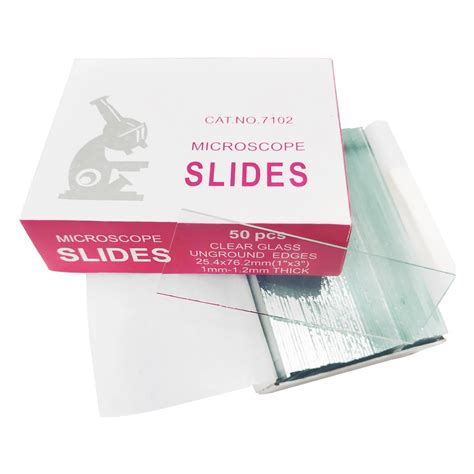 Double Side Twin Frosted End Lab Use Microbiology Glass Microscope ...