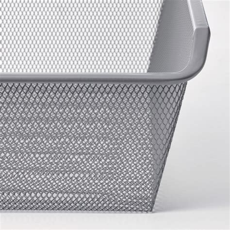 KOMPLEMENT mesh basket with pull-out rail, dark grey, 50x58 cm (195 ...