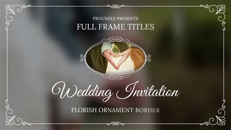 AE Template: Wedding Invitation With Photo | Effects SBV-347787090 ...