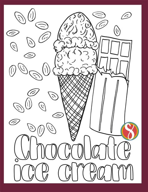 Free Coloring Pages Ice Cream — Stevie Doodles