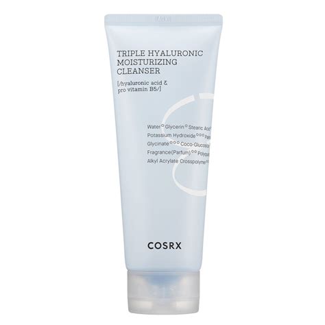COSRX Hydrium Triple Hyaluronic Moisturizing Cleanser 150ml - Peaches ...