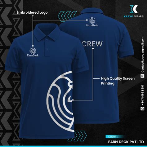 Cool Clean Polo T-Shirt Design for a Technology Startup