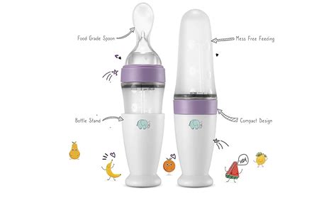 Buy Elefe Premium Ultra Soft Spoon Feeding Bottle,Squeezy Spoon Feeder ...