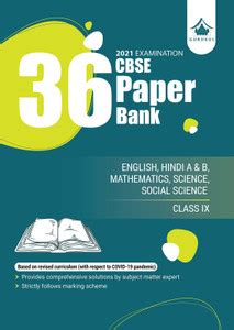 36 Paper Bank: CBSE Class 9 for 2021 Examination: Buy 36 Paper Bank ...