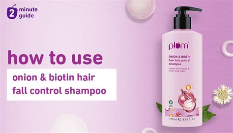 How to wash hair with Plum onion shampoo – Plum