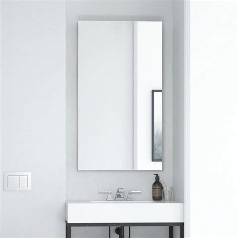 Rectangular Mirror Frameless Basic Plain Simple (Saint-Gobain) – Flair ...