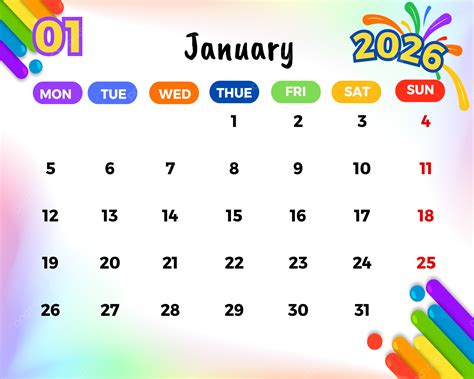 Add My Photo 2026 January Calendar Template PNG, Vector, PSD, and ...