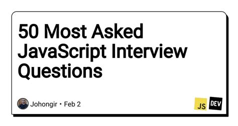 Image result for Most Asked JavaScript Interview Questions
