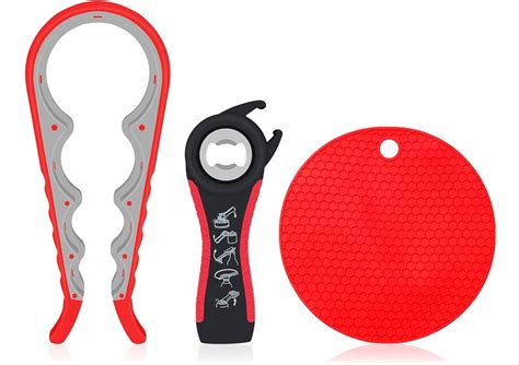 Amazon.com: Silicone Jar Opener Multi Opening - Set of 3 Nonslip Rubber ...